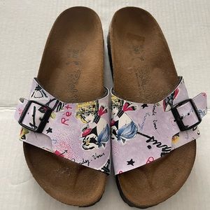 Birki’s by Birkenstock Catalina Retro Paris Slip On Sandals Size 37 Women’s 6